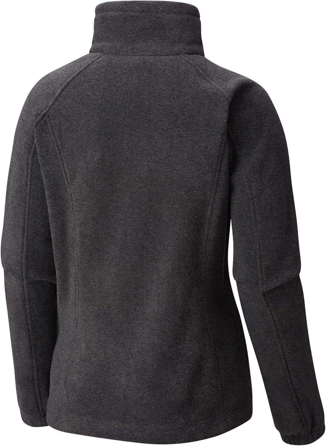 imageColumbia Womens Benton Springs Full ZipCharcoal HeatherPunch Pink