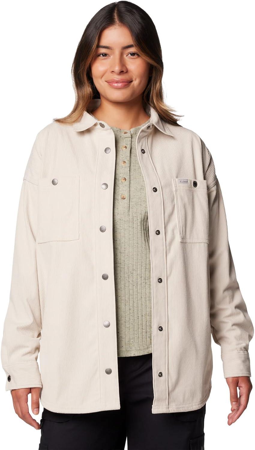 imageColumbia Womens Blue Point Creek Corduroy Shirt JacketDark Stone