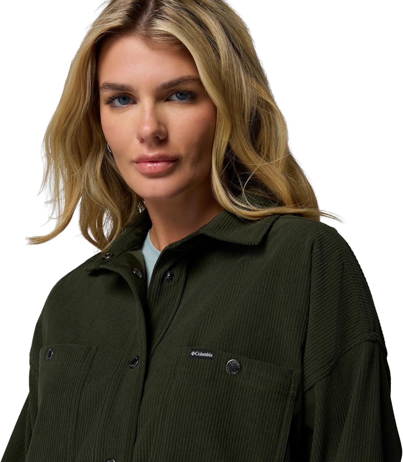imageColumbia Womens Blue Point Creek Corduroy Shirt JacketGreenscape