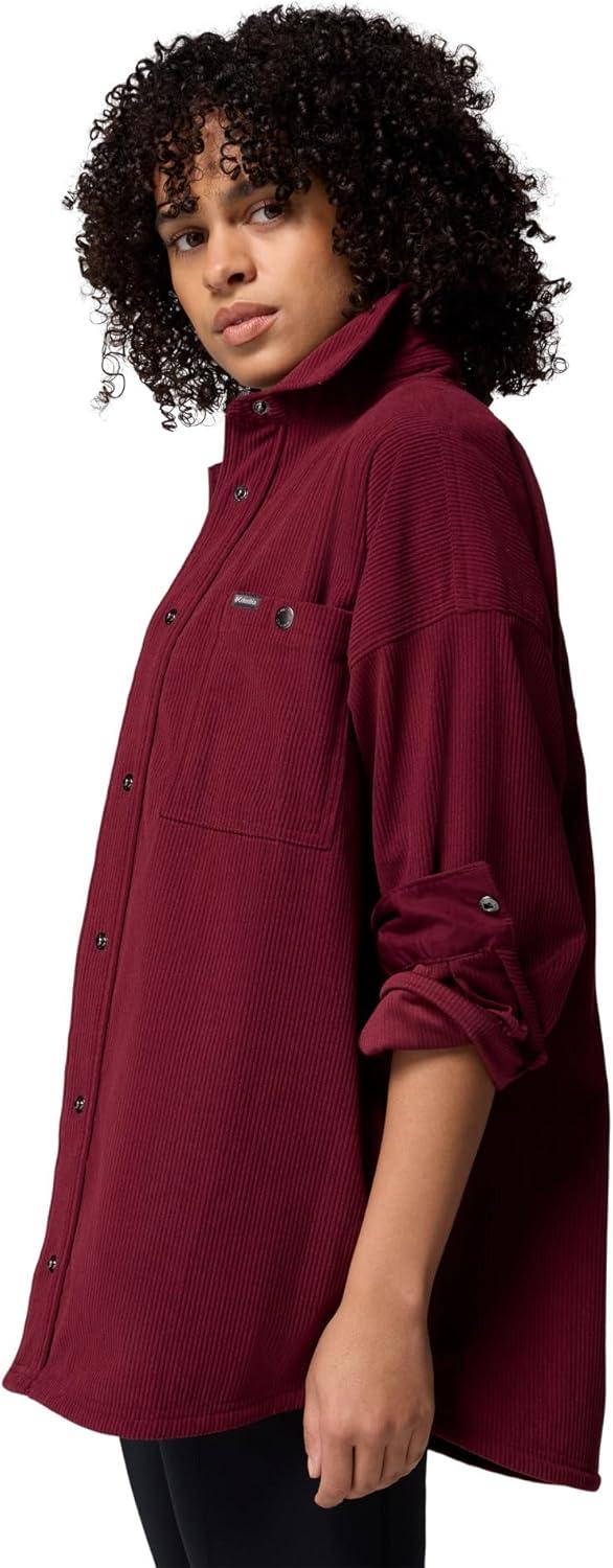 imageColumbia Womens Blue Point Creek Corduroy Shirt JacketRich Wine