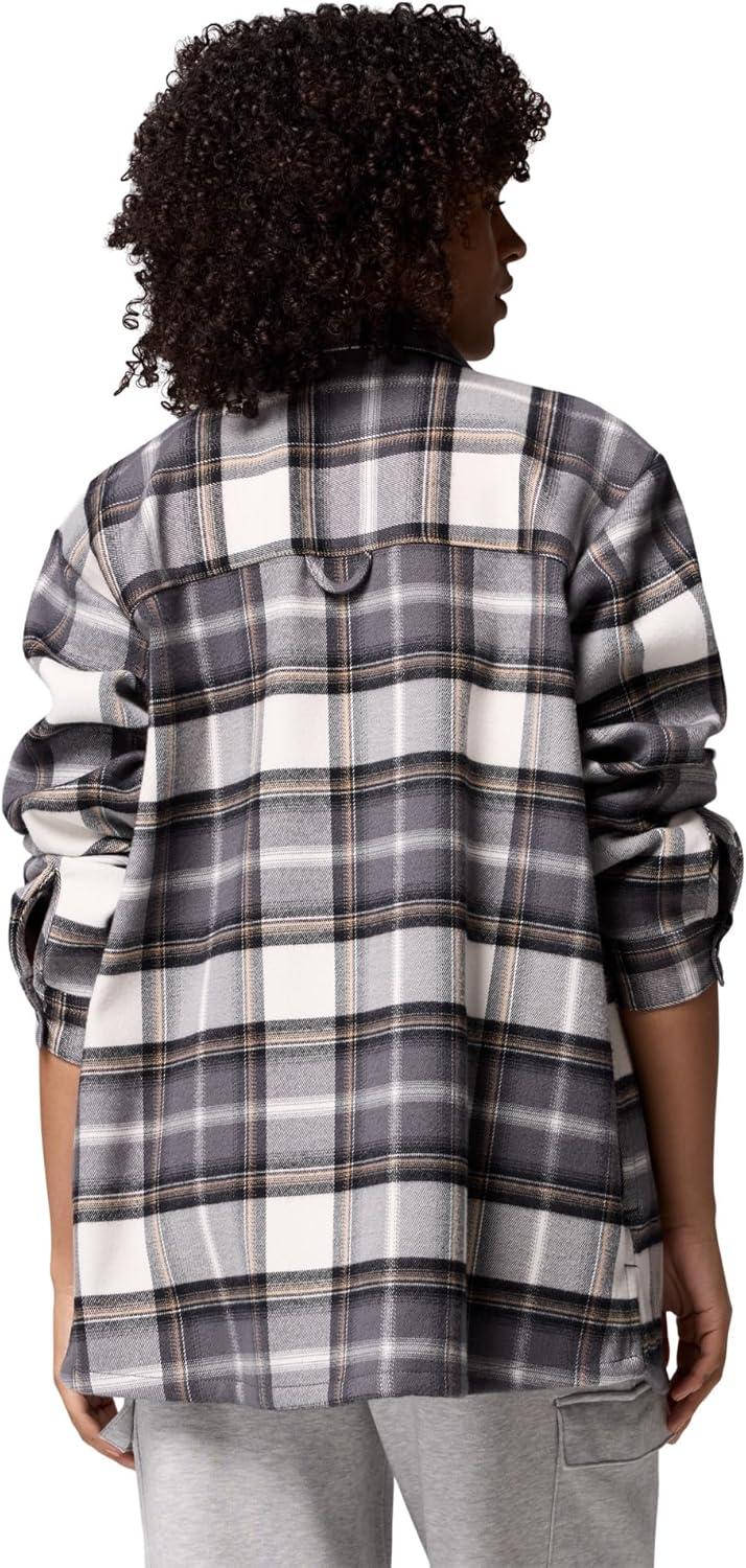 imageColumbia Womens Blue Point Creek Shirt JacketCity Grey Macro Buffalo Check