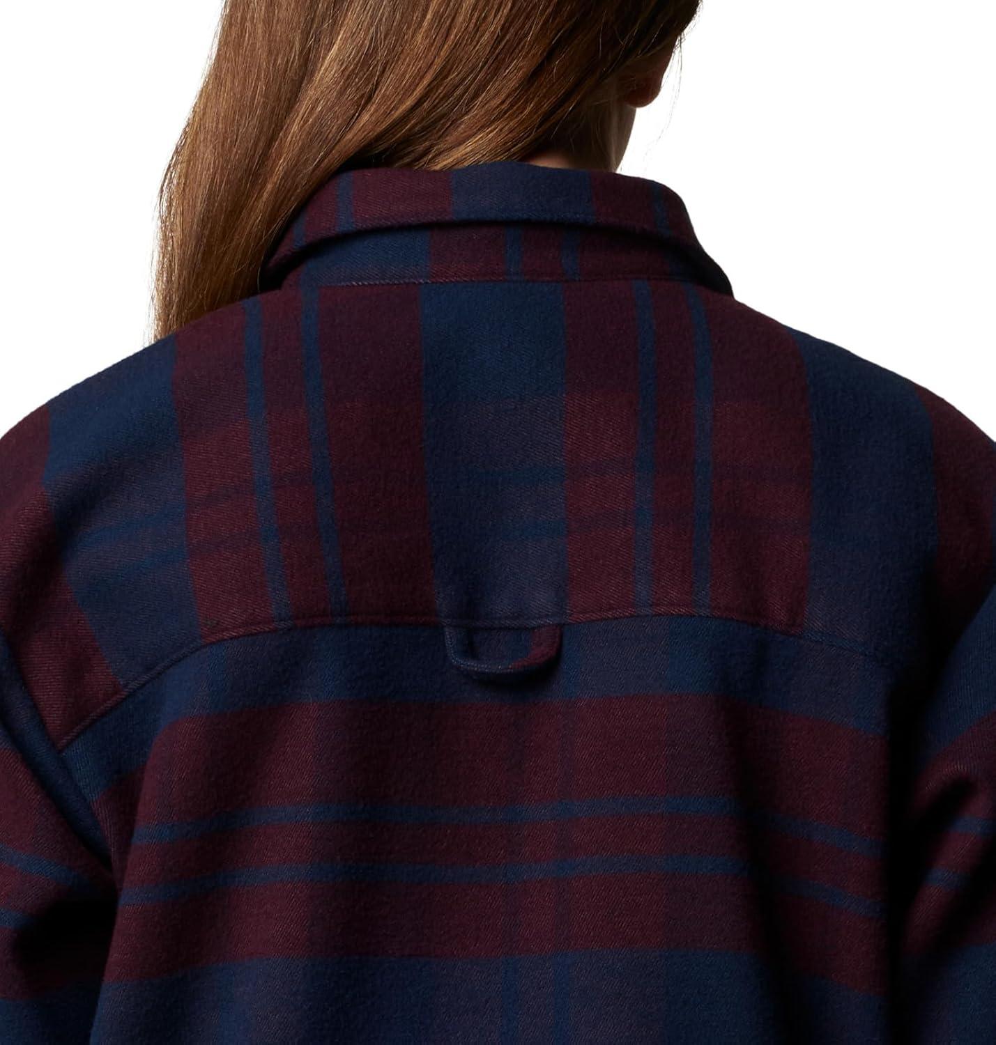 imageColumbia Womens Blue Point Creek Shirt JacketCollegiate Navy River Crossing Plaid