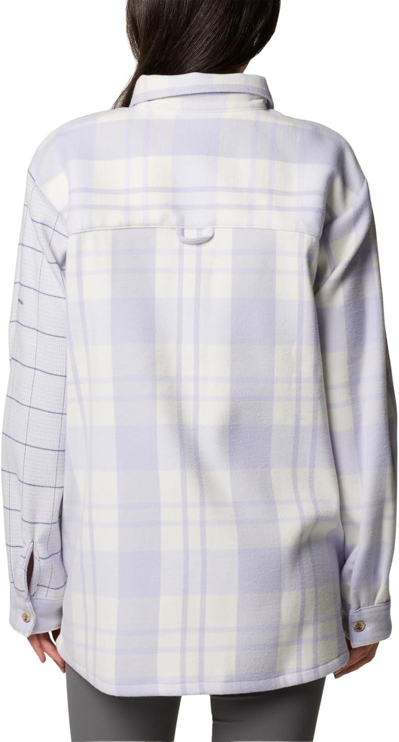imageColumbia Womens Blue Point Creek Shirt JacketSnowdrift River Crossing PlaidMh