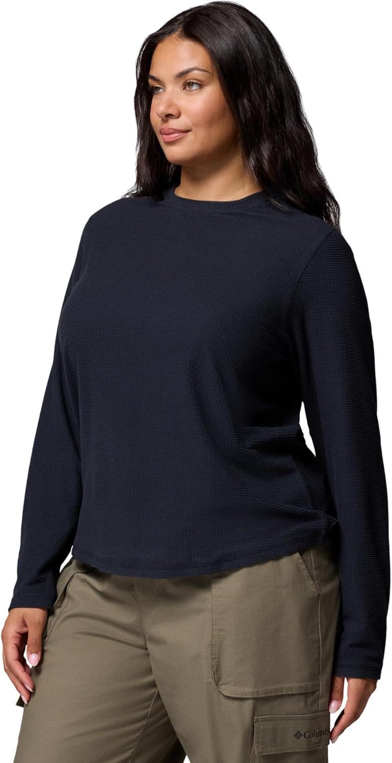 imageColumbia Womens Brea Falls Grid Crew Long SleeveBlack