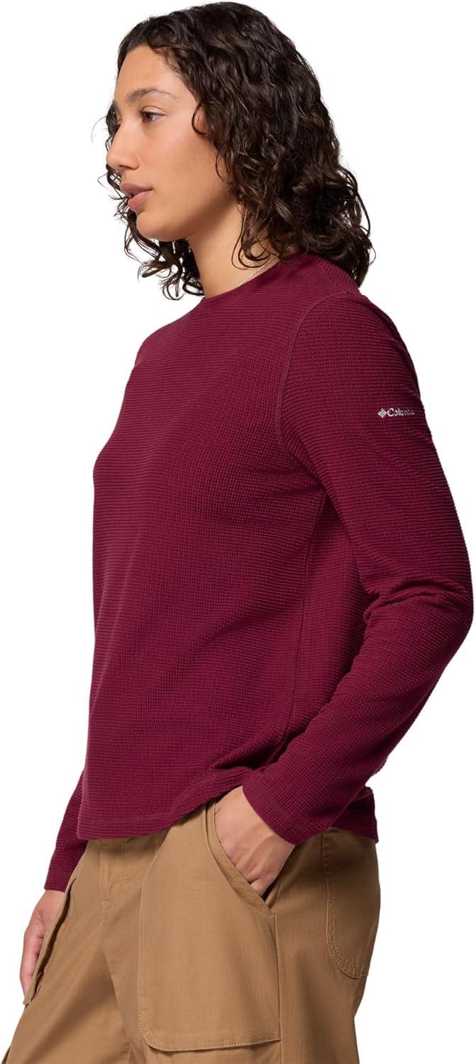 imageColumbia Womens Brea Falls Grid Crew Long SleeveRich Wine