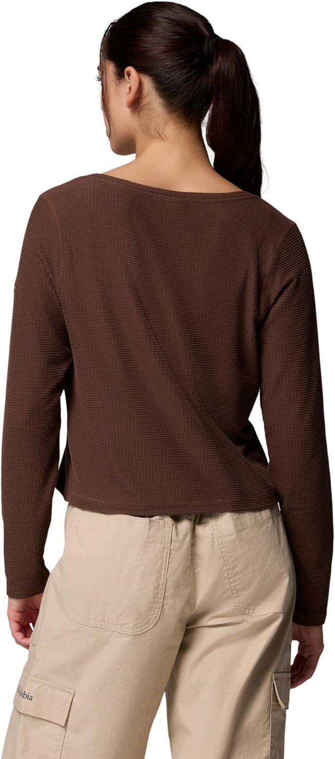 imageColumbia Womens Brea Falls Grid Henley Long SleeveTobacco