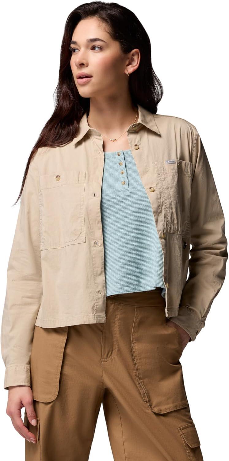imageColumbia Womens Brea Falls Woven Long SleeveAncient Fossil