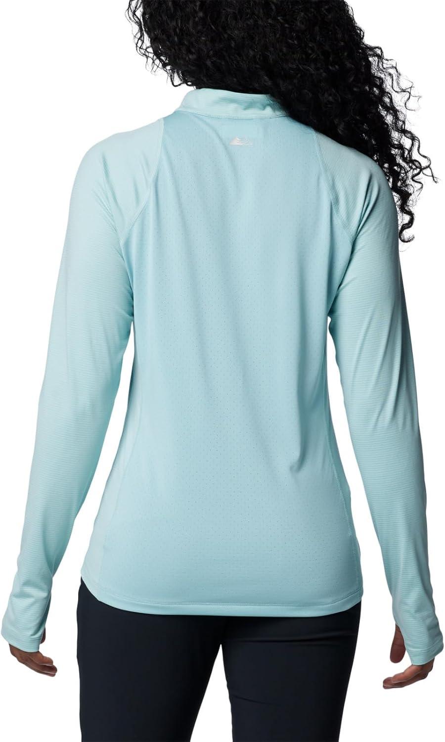 imageColumbia Womens Endless Trail Half Zip Mesh Long SleeveAqua Haze