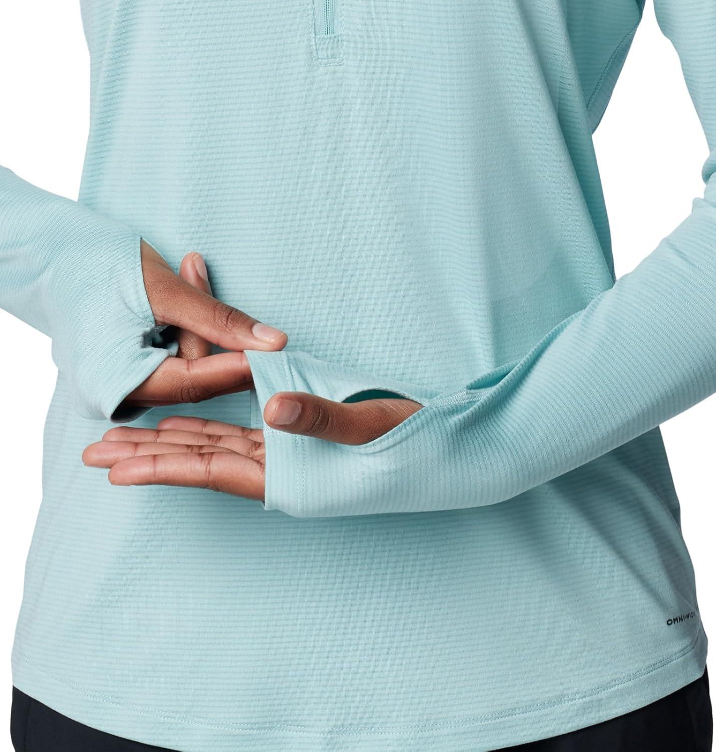 imageColumbia Womens Endless Trail Half Zip Mesh Long SleeveAqua Haze