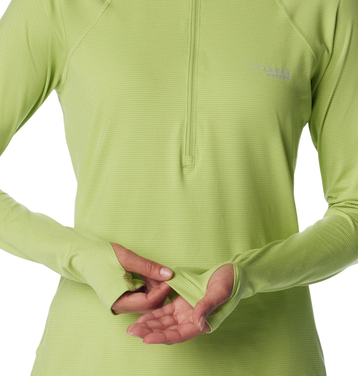 imageColumbia Womens Endless Trail Half Zip Mesh Long SleeveNapa Green