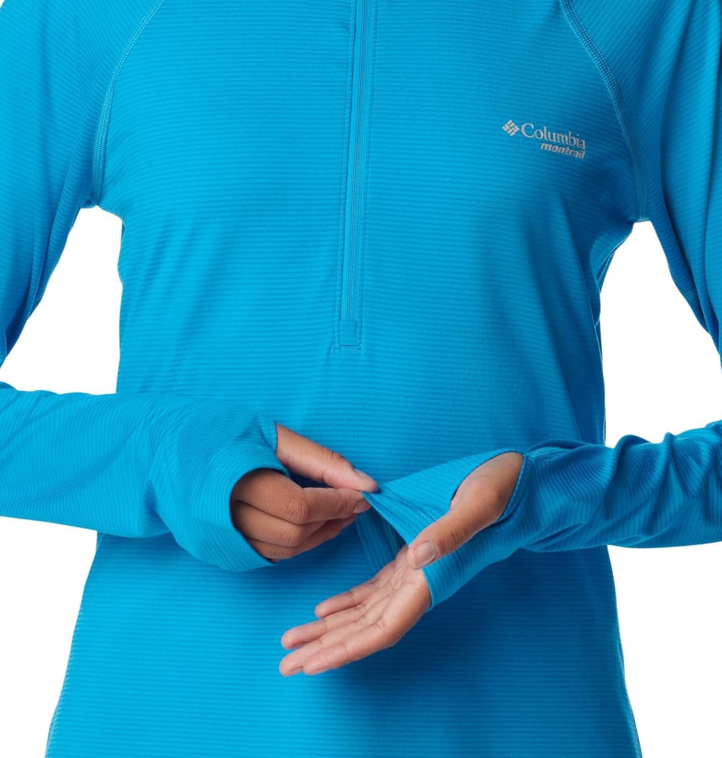 imageColumbia Womens Endless Trail Half Zip Mesh Long SleeveOcean Blue