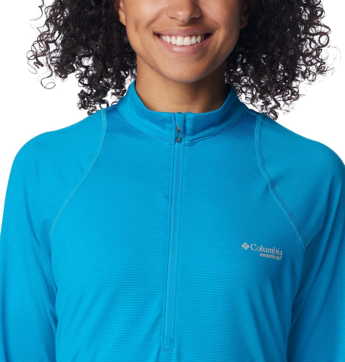 imageColumbia Womens Endless Trail Half Zip Mesh Long SleeveOcean Blue