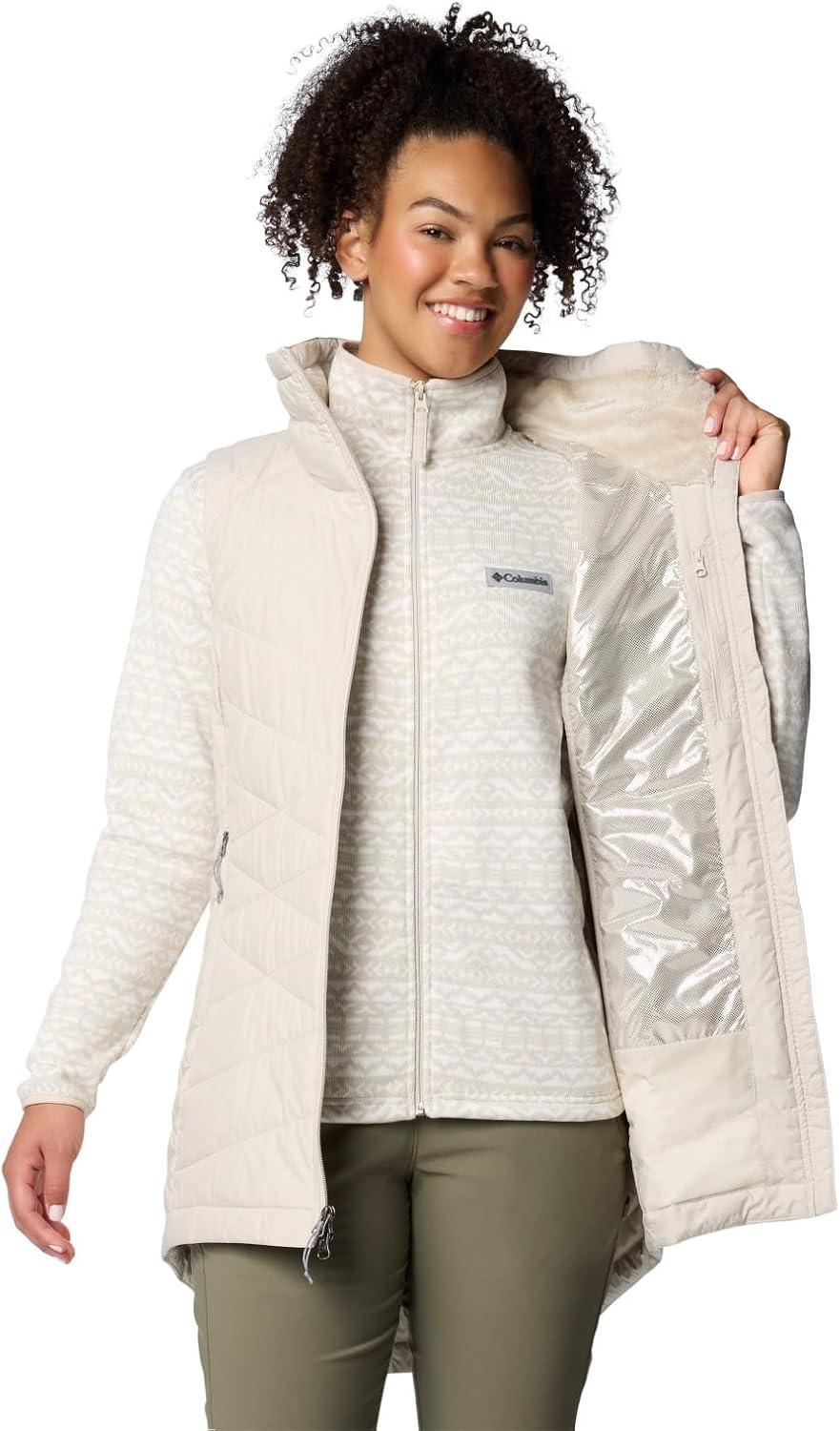 imageColumbia Womens Heavenly Ii Long VestDark Stone