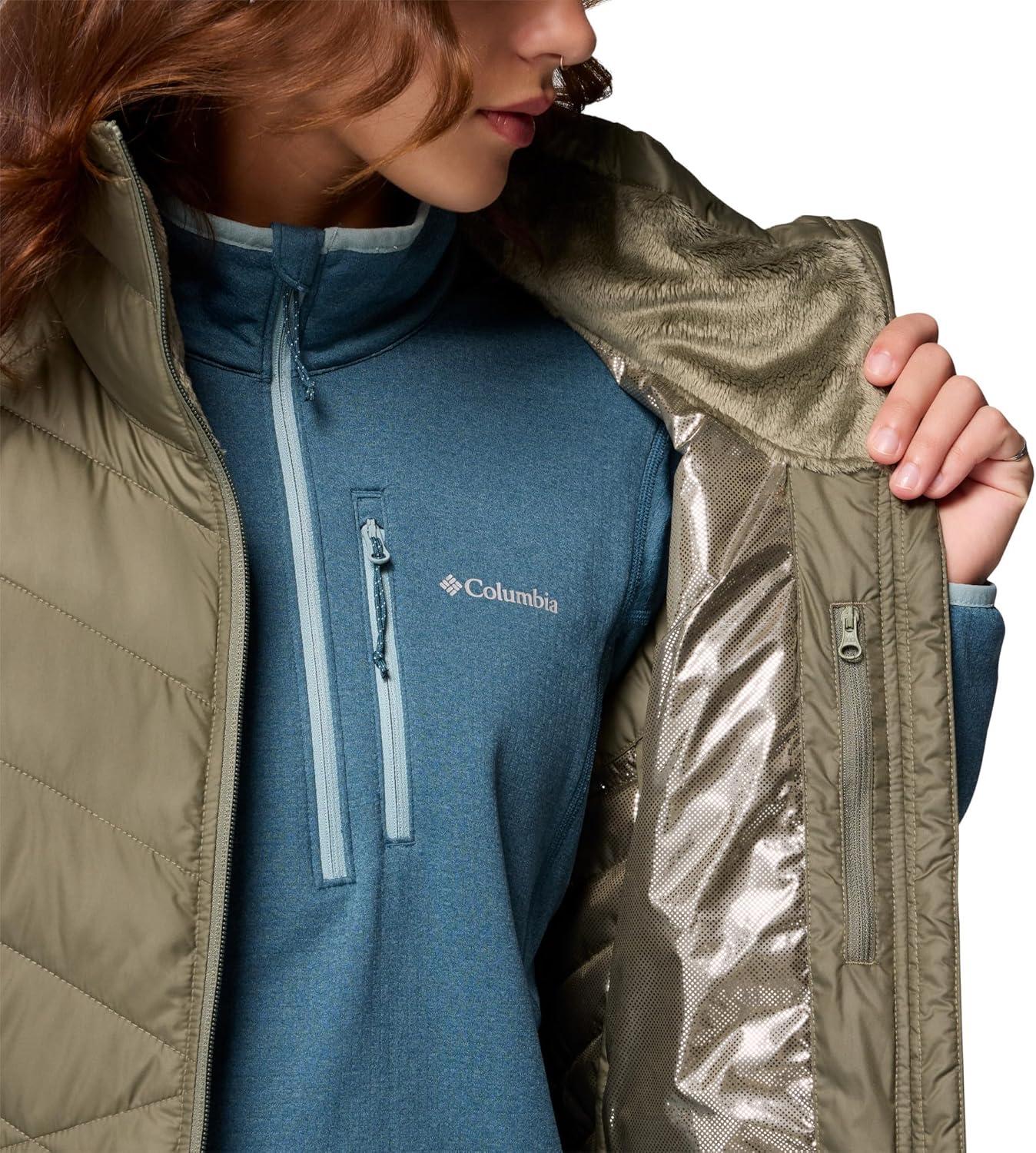 imageColumbia Womens Heavenly Ii Long VestStone Green
