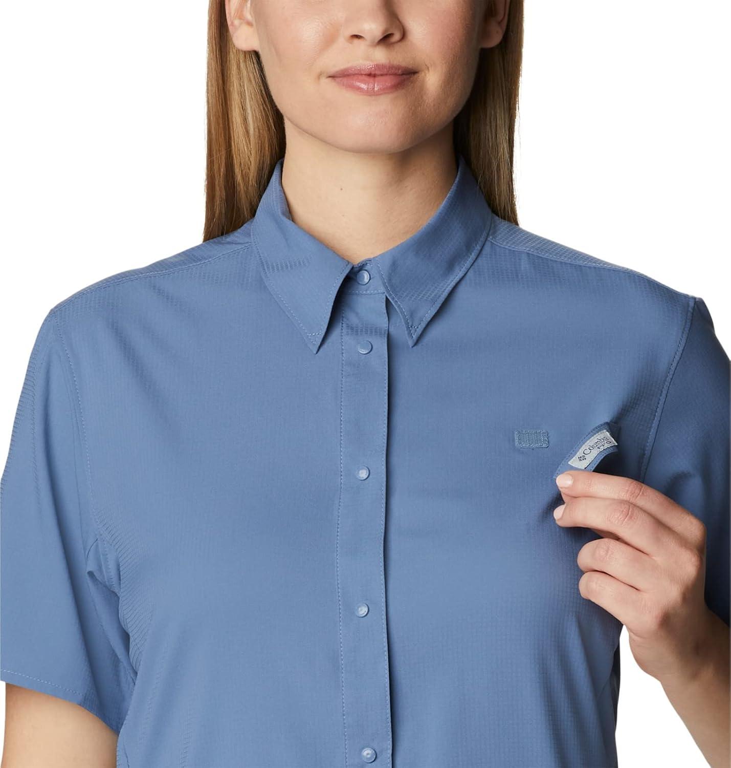 imageColumbia Womens PFG Tamiami II Short Sleeve ShirtBluestone