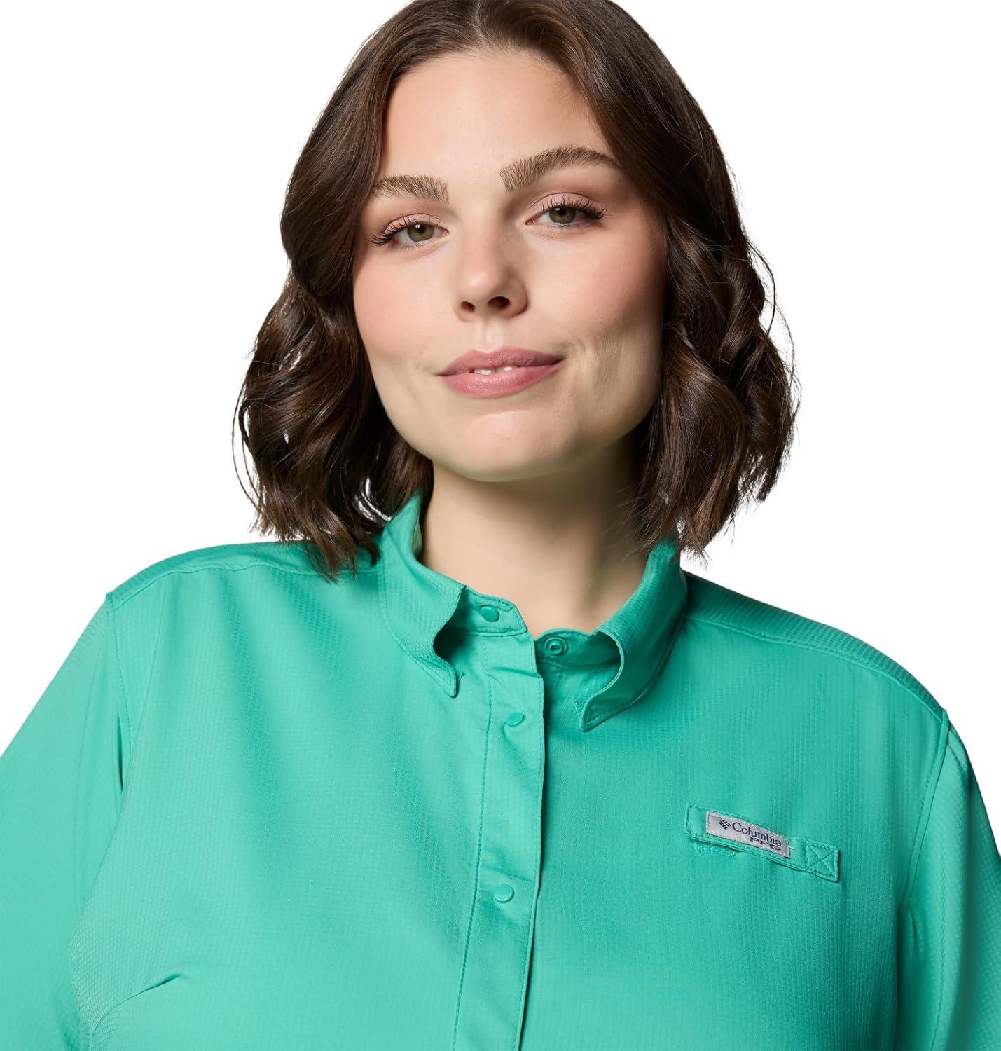 imageColumbia Womens PFG Tamiami II Short Sleeve ShirtGlaze Green