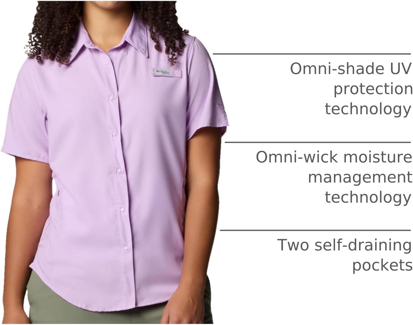 imageColumbia Womens PFG Tamiami II Short Sleeve ShirtHydrangea