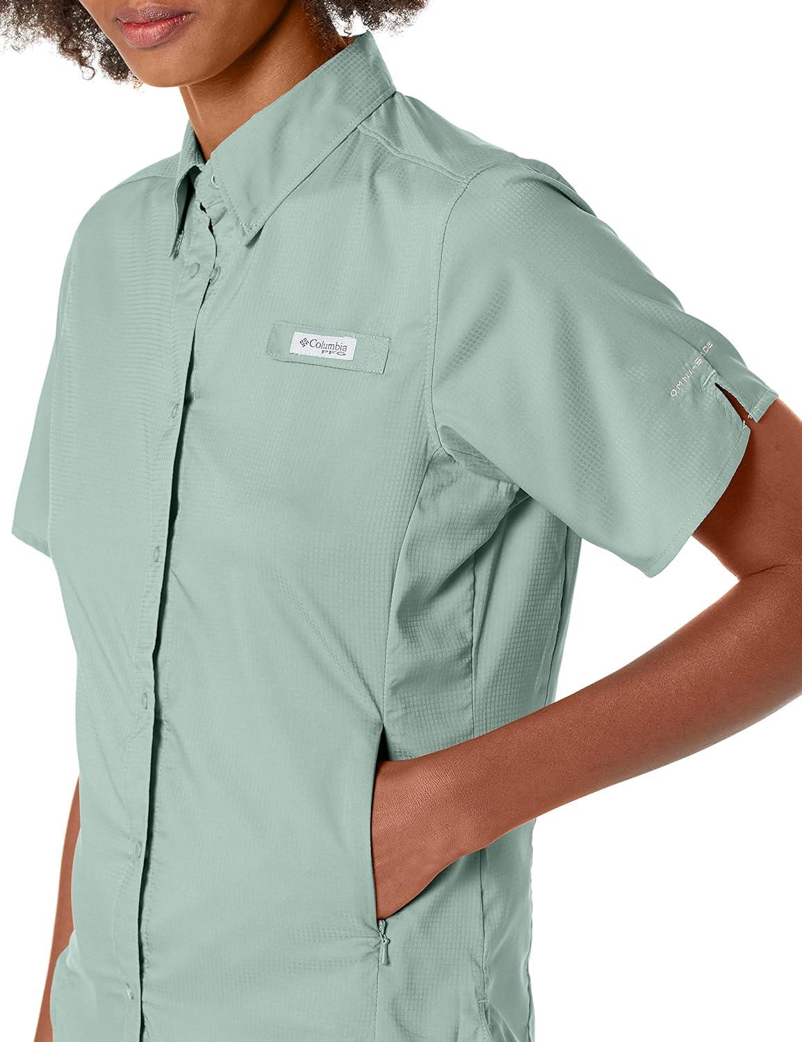 imageColumbia Womens PFG Tamiami II Short Sleeve ShirtLight Lichen