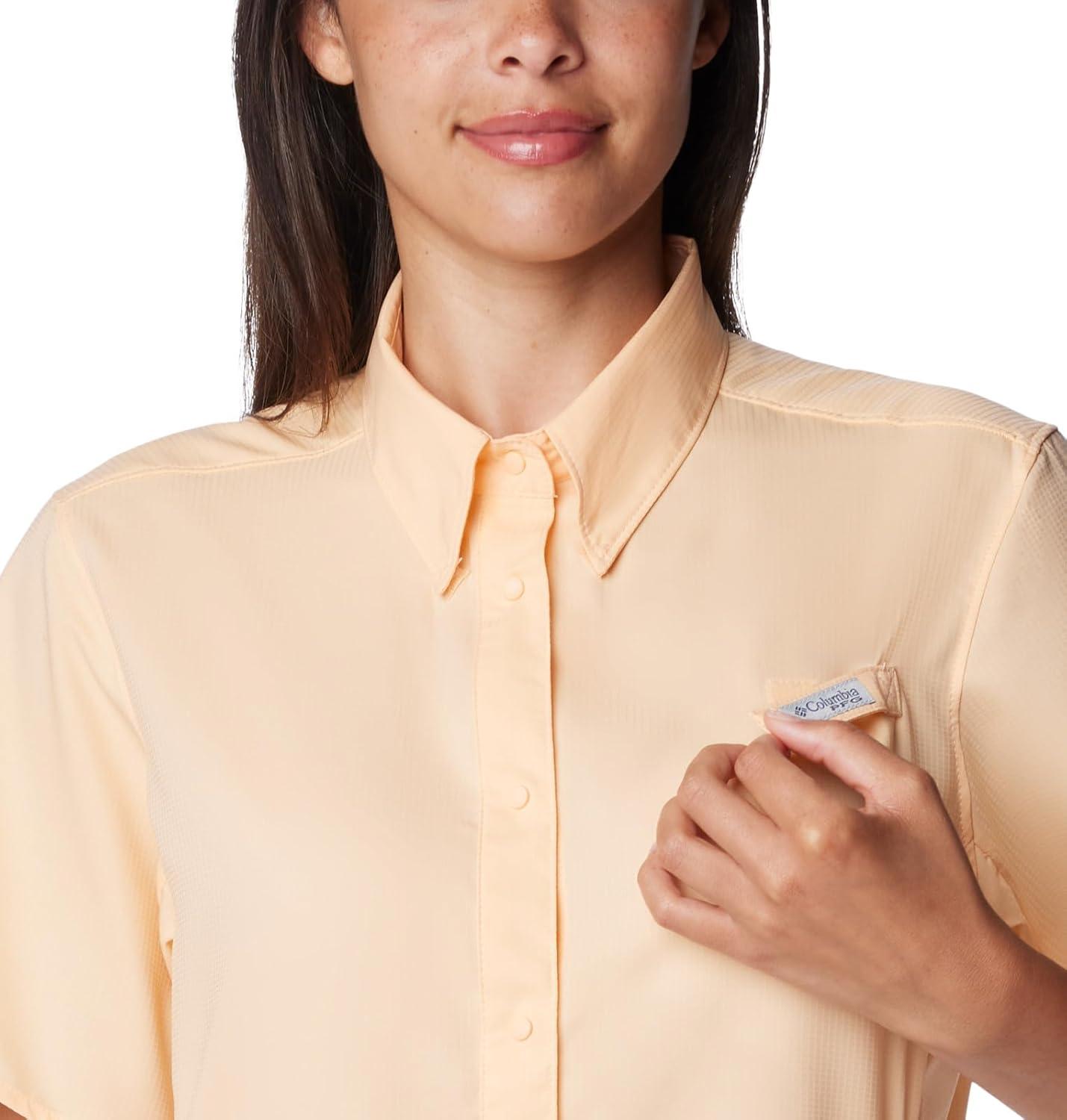 imageColumbia Womens PFG Tamiami II Short Sleeve ShirtPeach Fizz