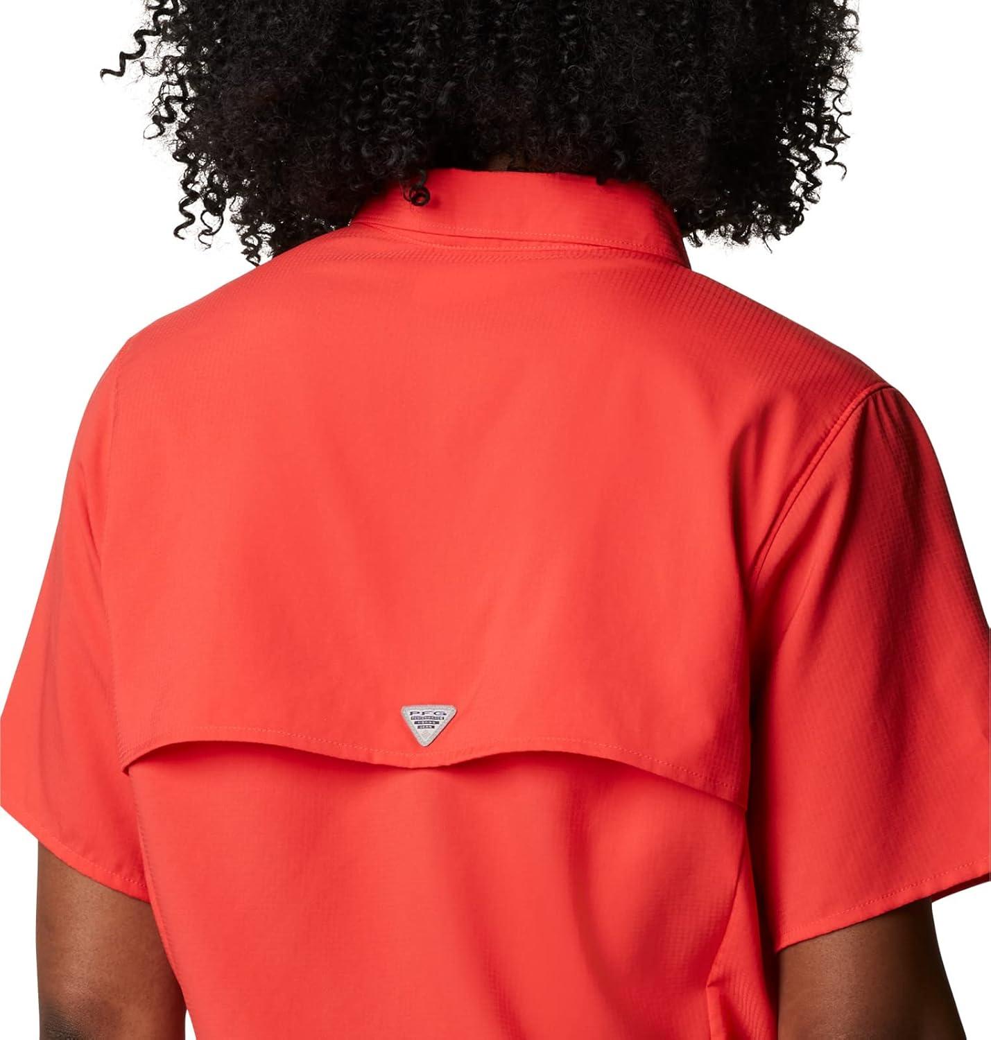 imageColumbia Womens PFG Tamiami II Short Sleeve ShirtRed Hibiscus