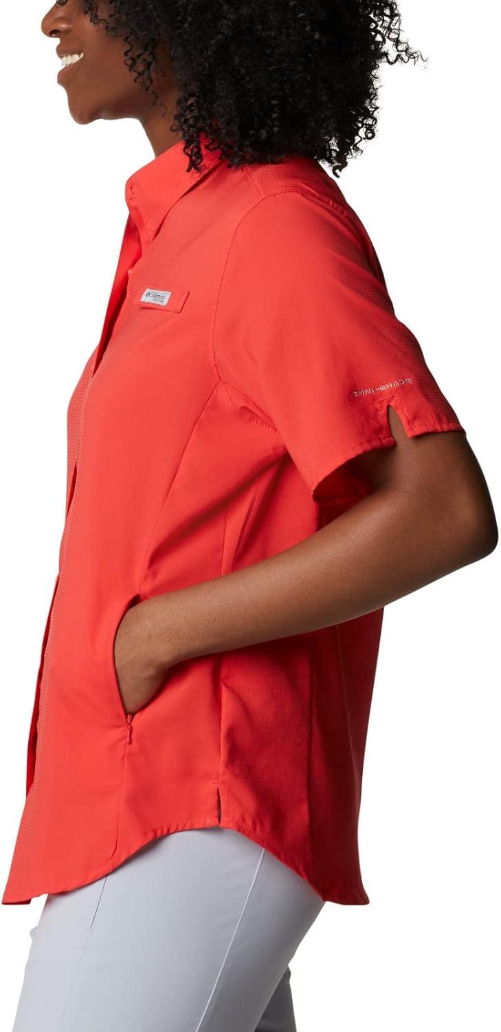 imageColumbia Womens PFG Tamiami II Short Sleeve ShirtRed Hibiscus