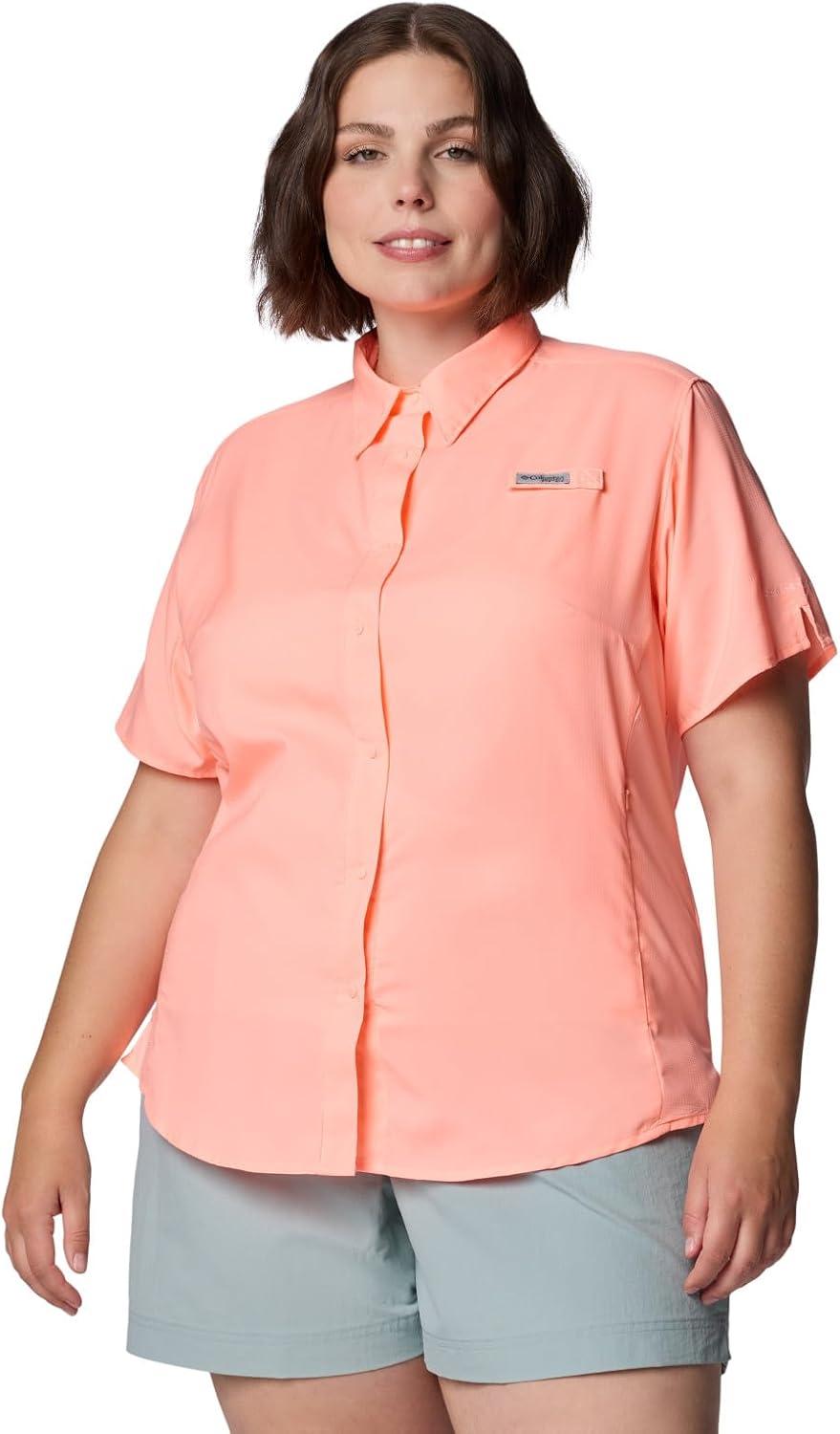 imageColumbia Womens PFG Tamiami II Short Sleeve ShirtTiki Pink