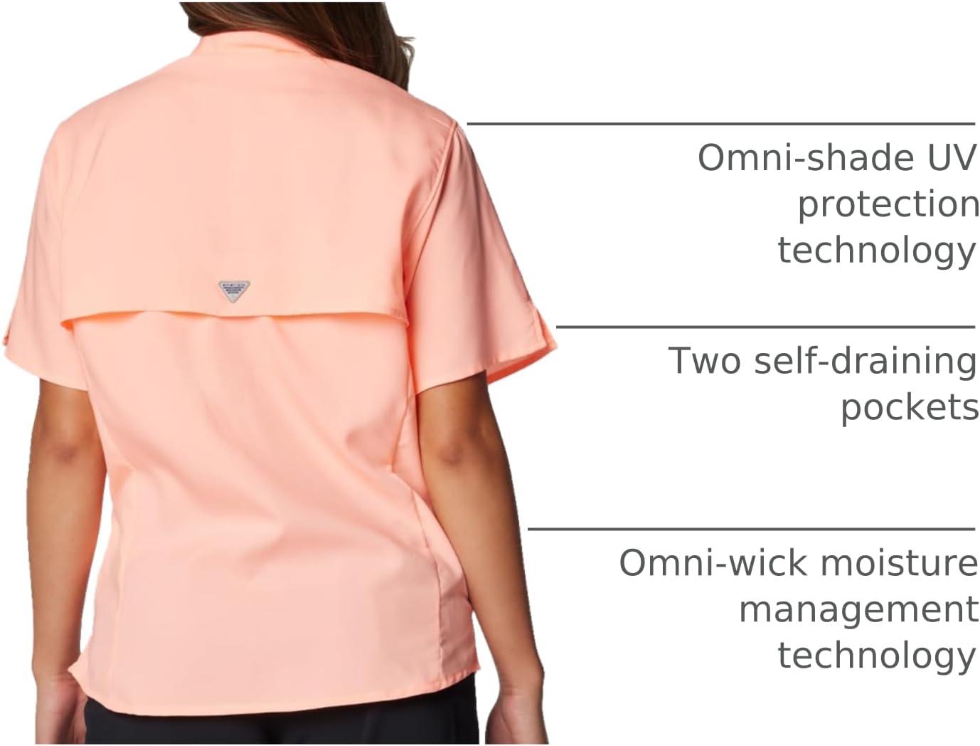 imageColumbia Womens PFG Tamiami II Short Sleeve ShirtTiki Pink
