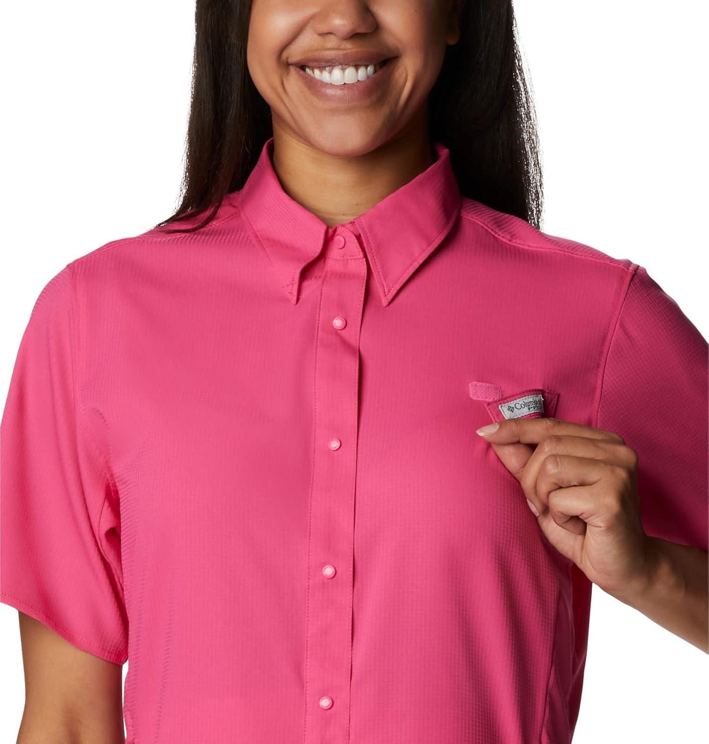 imageColumbia Womens PFG Tamiami II Short Sleeve ShirtUltra Pink