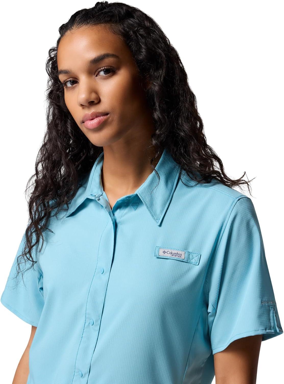 imageColumbia Womens PFG Tamiami II Short Sleeve ShirtVintage Blue