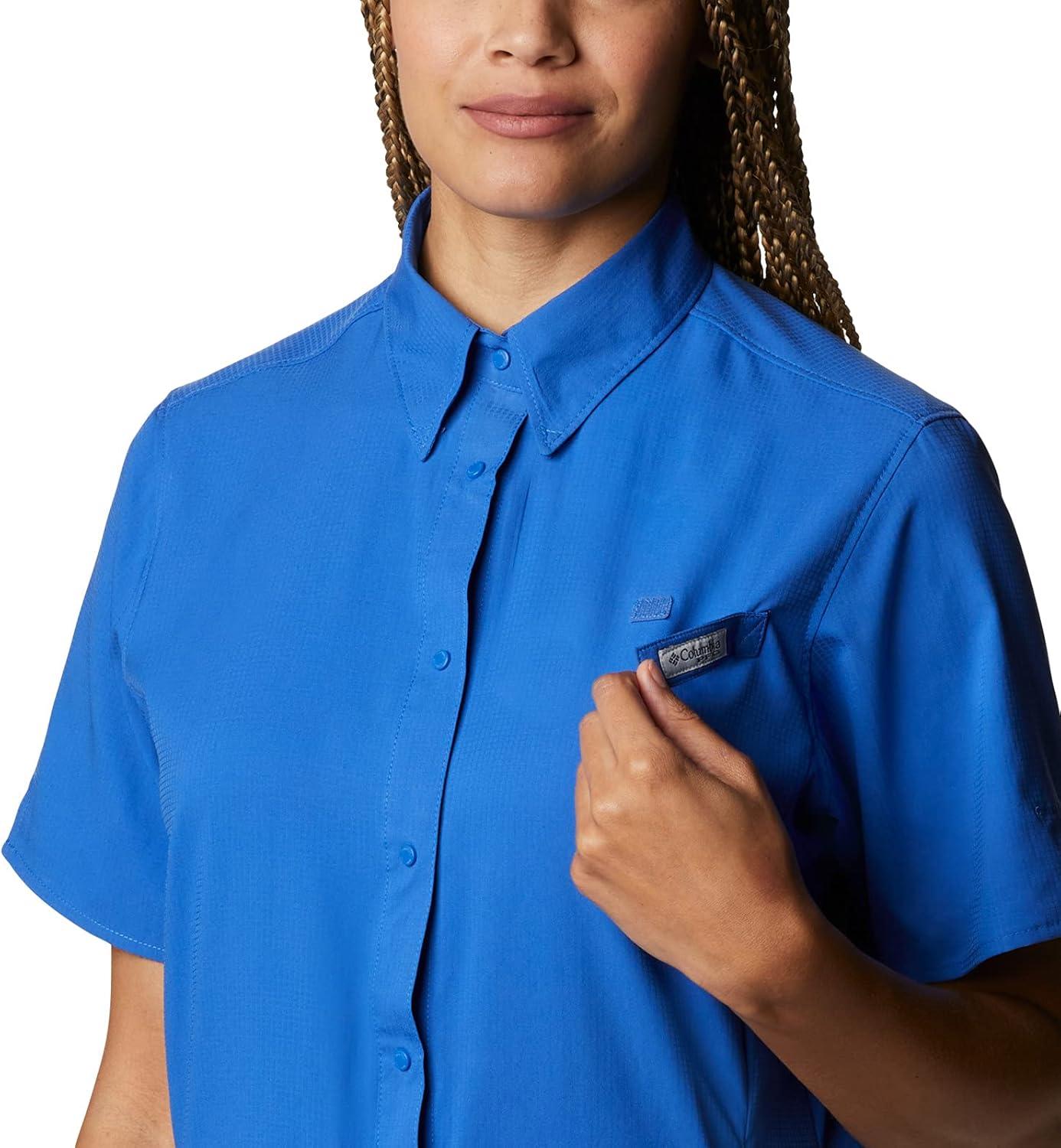 imageColumbia Womens PFG Tamiami II Short Sleeve ShirtVivid Blue