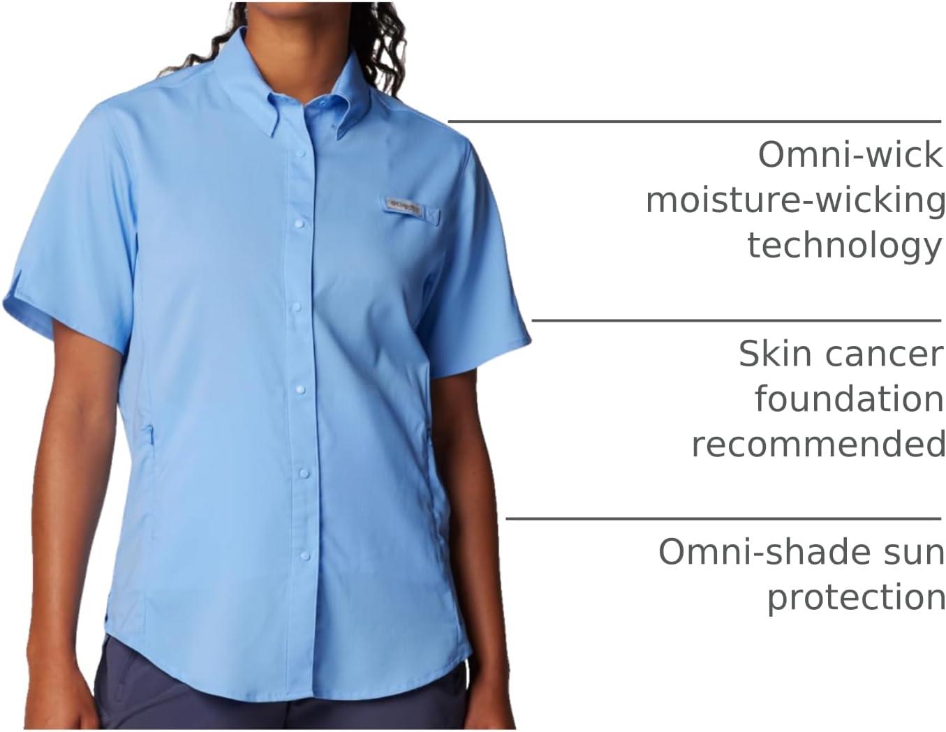 imageColumbia Womens PFG Tamiami II Short Sleeve ShirtWhite Cap