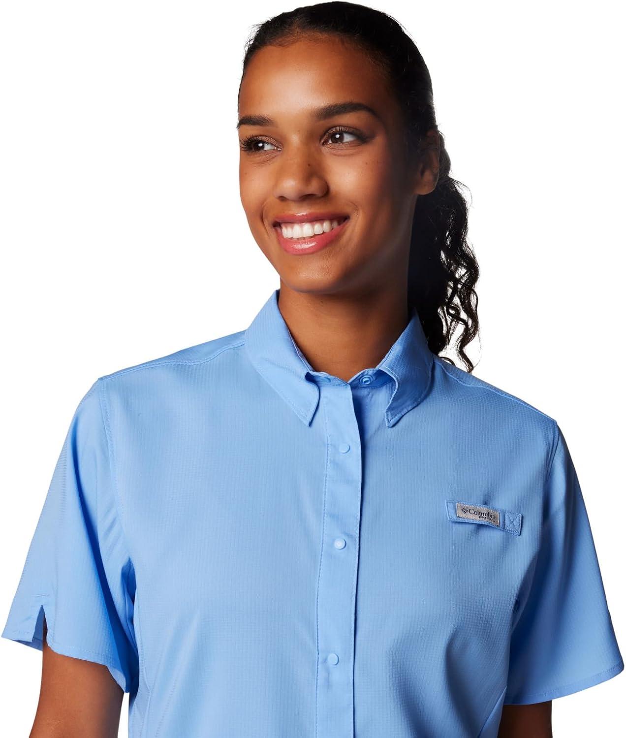 imageColumbia Womens PFG Tamiami II Short Sleeve ShirtWhite Cap