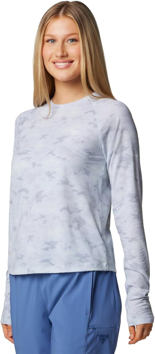 imageColumbia Womens PFG Uncharted Knit Long SleeveCirrus Grey Uncharted Waters