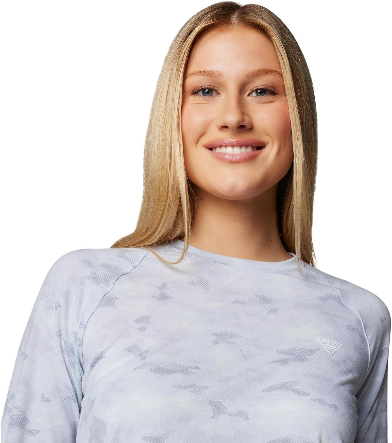 imageColumbia Womens PFG Uncharted Knit Long SleeveCirrus Grey Uncharted Waters