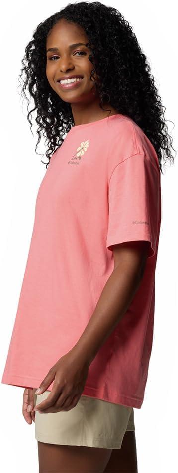 imageColumbia Womens Rolling Bend Graphic Oversized TeeAlpenglowFloral Fun