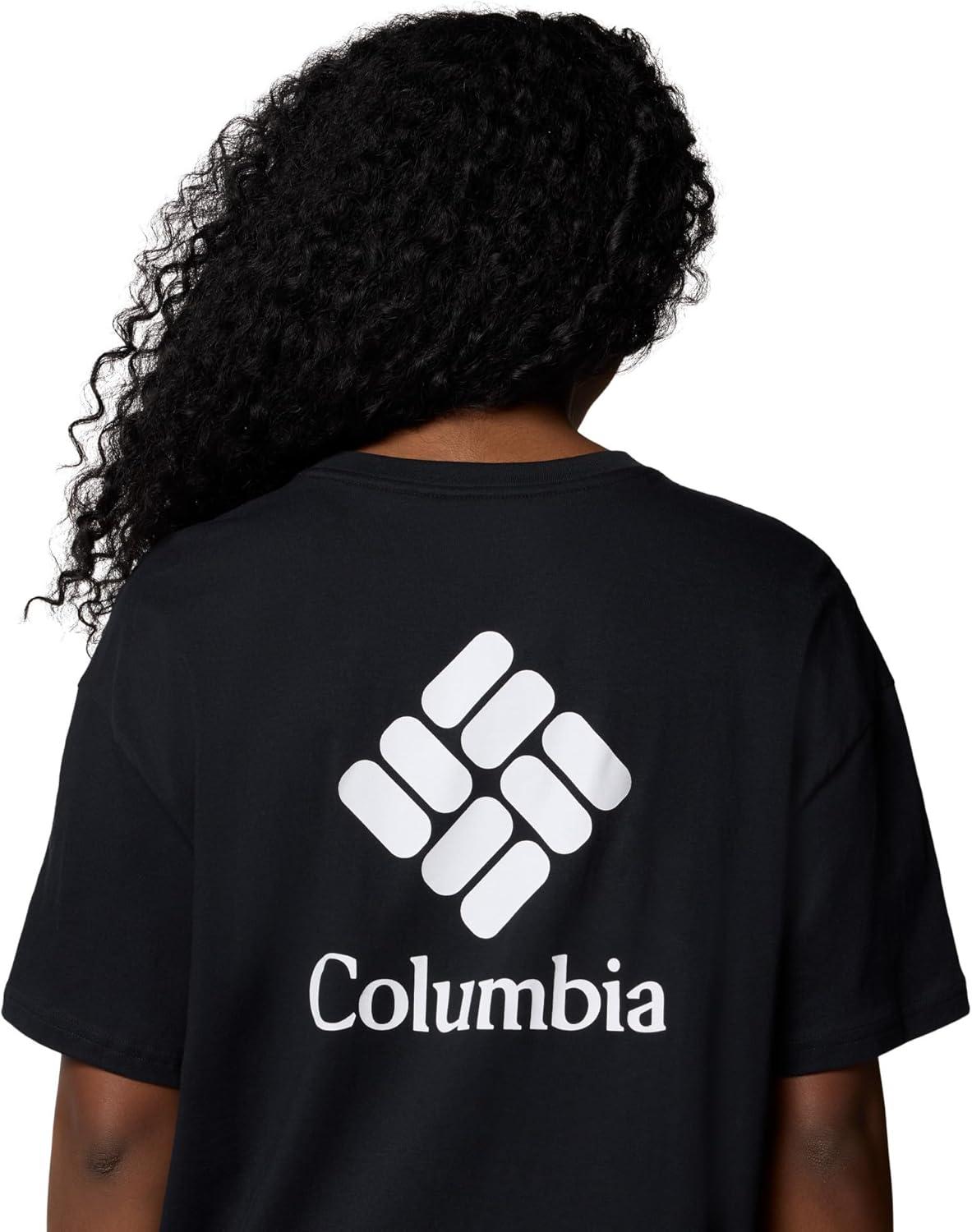 imageColumbia Womens Rolling Bend Graphic Oversized TeeBlackCsc Stacked Gem