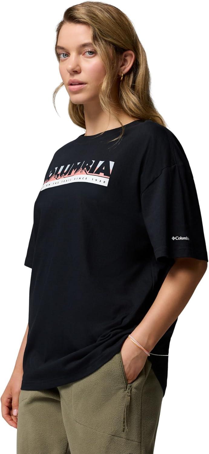 imageColumbia Womens Rolling Bend Graphic Oversized TeeBlackFirst on Trail