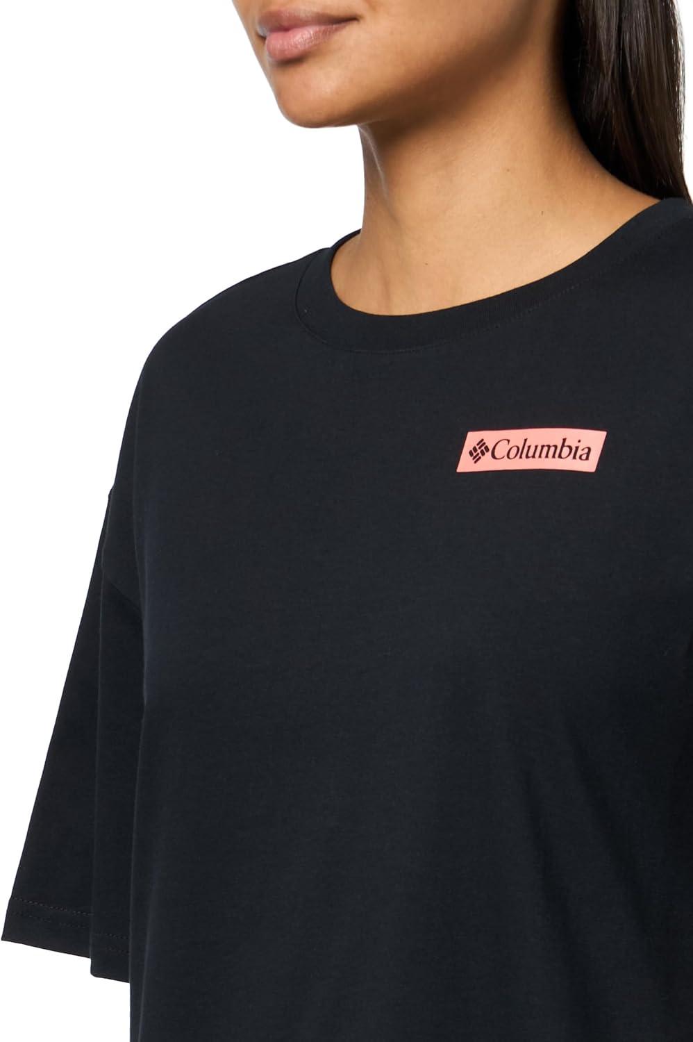 imageColumbia Womens Rolling Bend Graphic Oversized TeeBlackMountainview