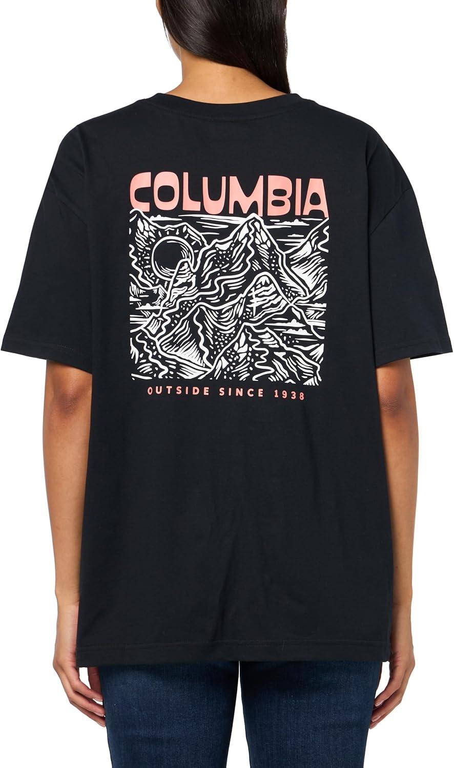 imageColumbia Womens Rolling Bend Graphic Oversized TeeBlackMountainview
