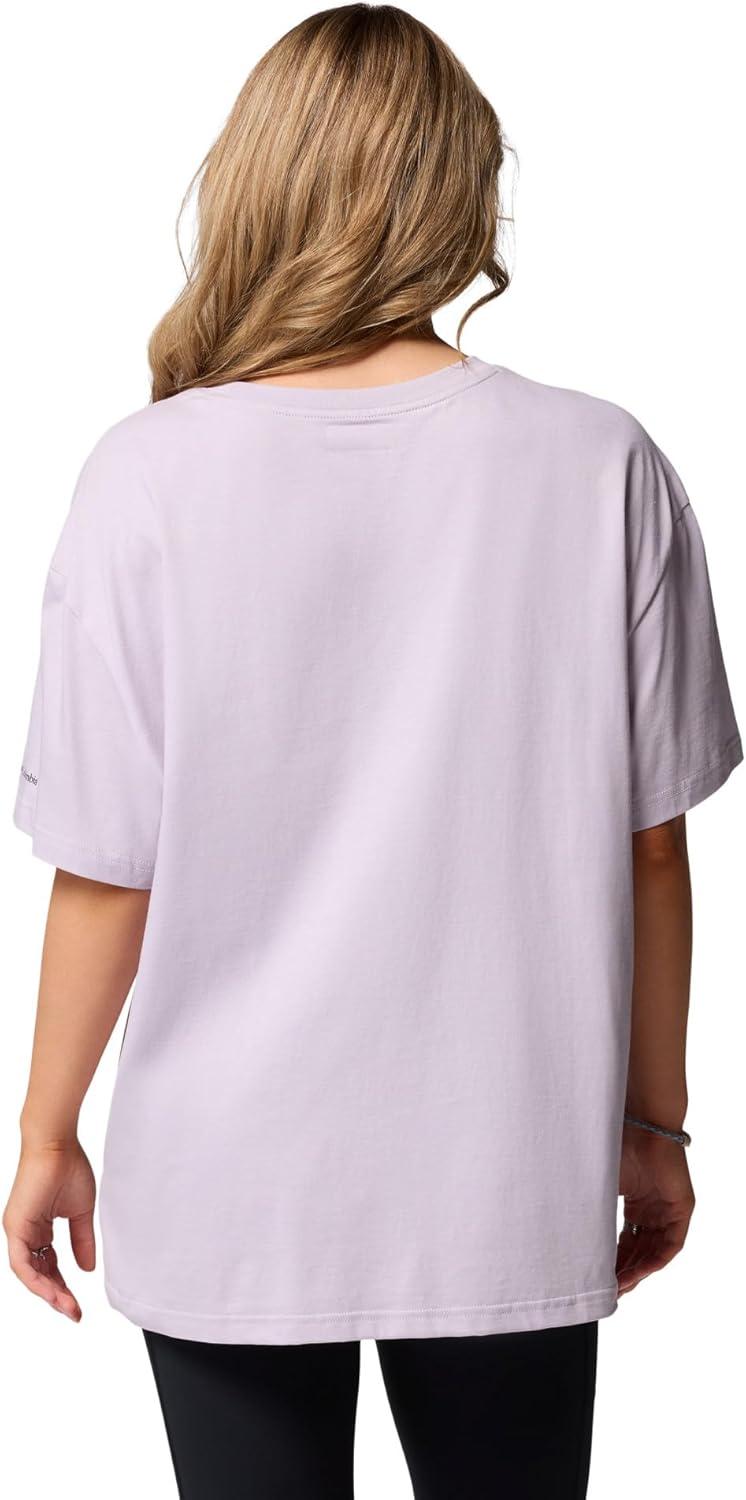 imageColumbia Womens Rolling Bend Graphic Oversized TeeLavender PearlFirst on Trail