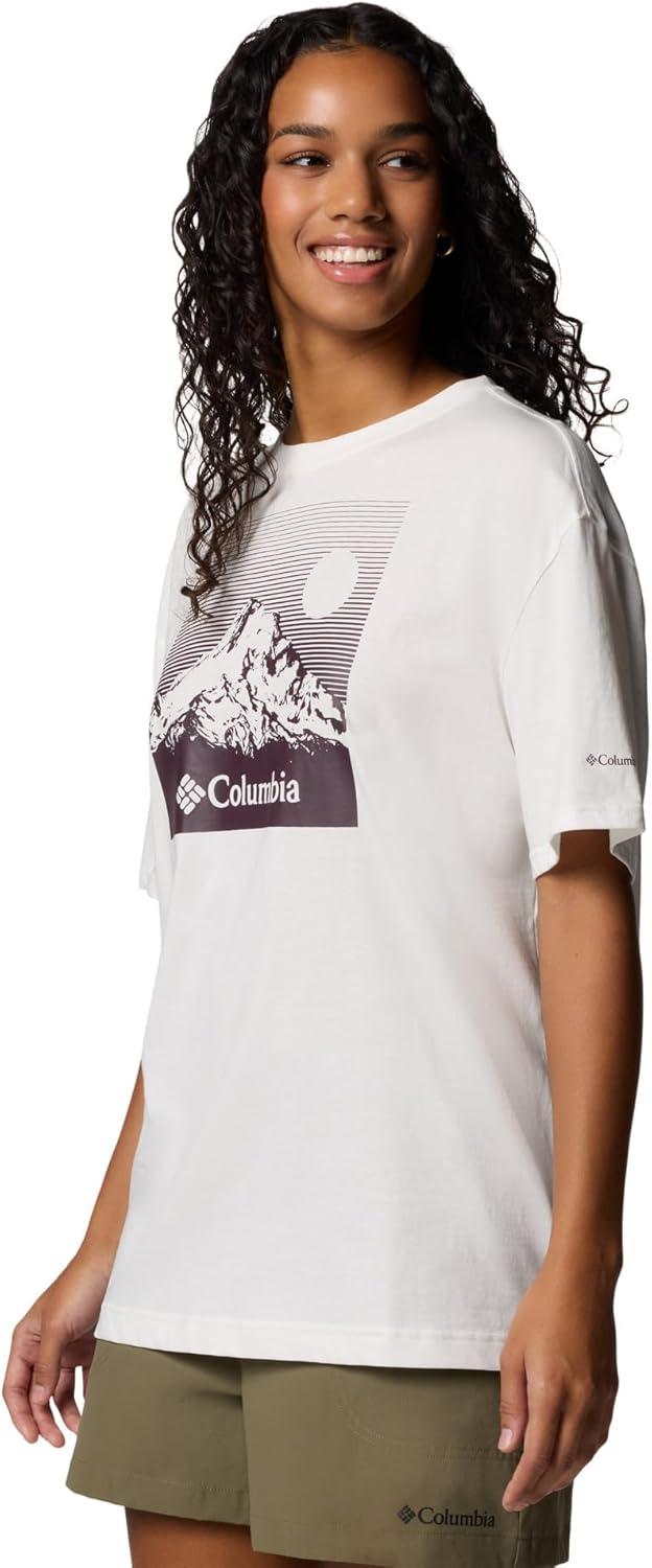 imageColumbia Womens Rolling Bend Graphic Oversized TeeSea SaltLinear View