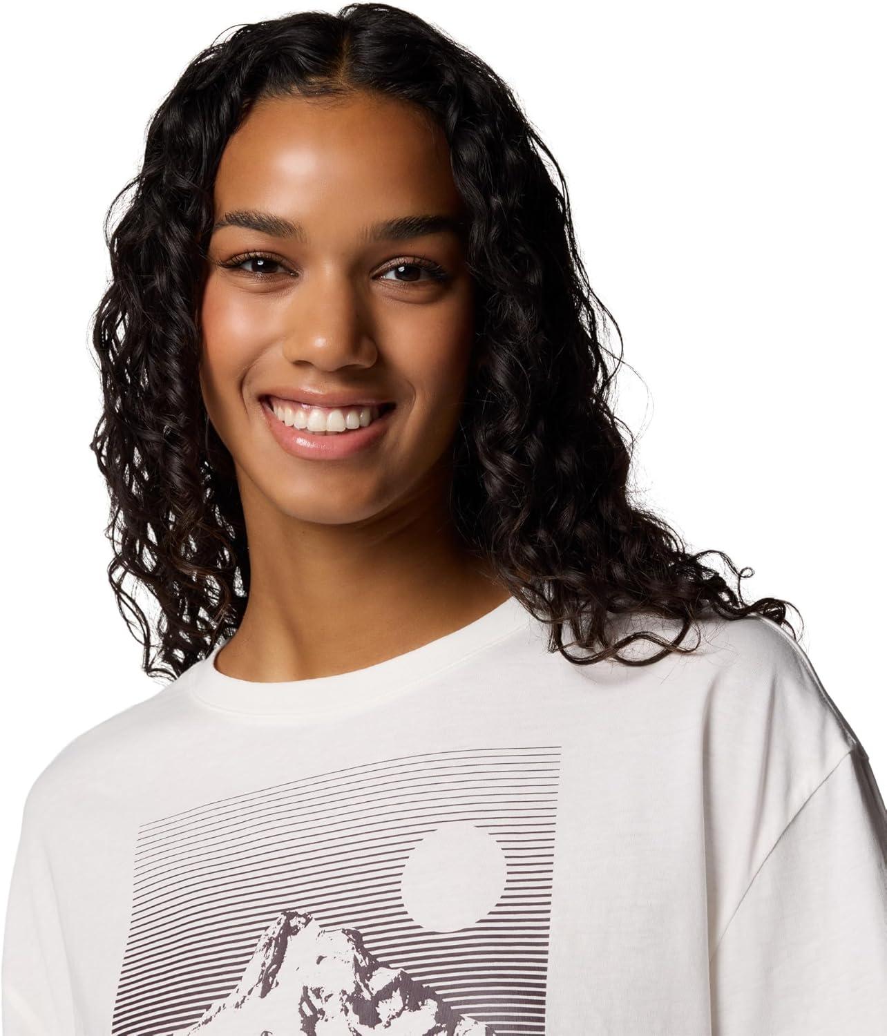imageColumbia Womens Rolling Bend Graphic Oversized TeeSea SaltLinear View