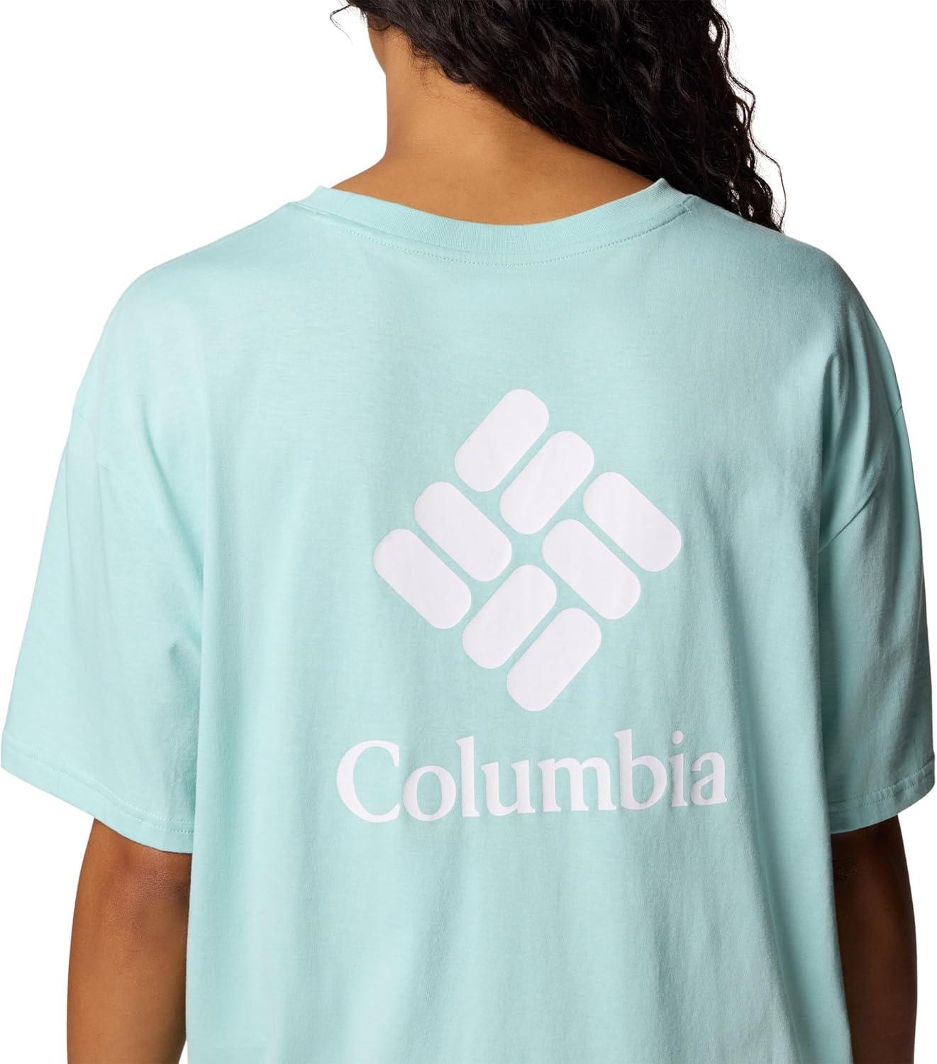 imageColumbia Womens Rolling Bend Graphic Oversized TeeSprayCsc Stacked Gem