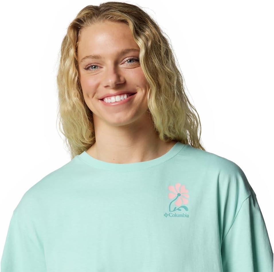imageColumbia Womens Rolling Bend Graphic Oversized TeeSprayFloral Fun