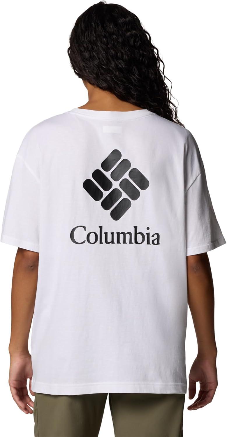 imageColumbia Womens Rolling Bend Graphic Oversized TeeWhiteCsc Stacked Gem