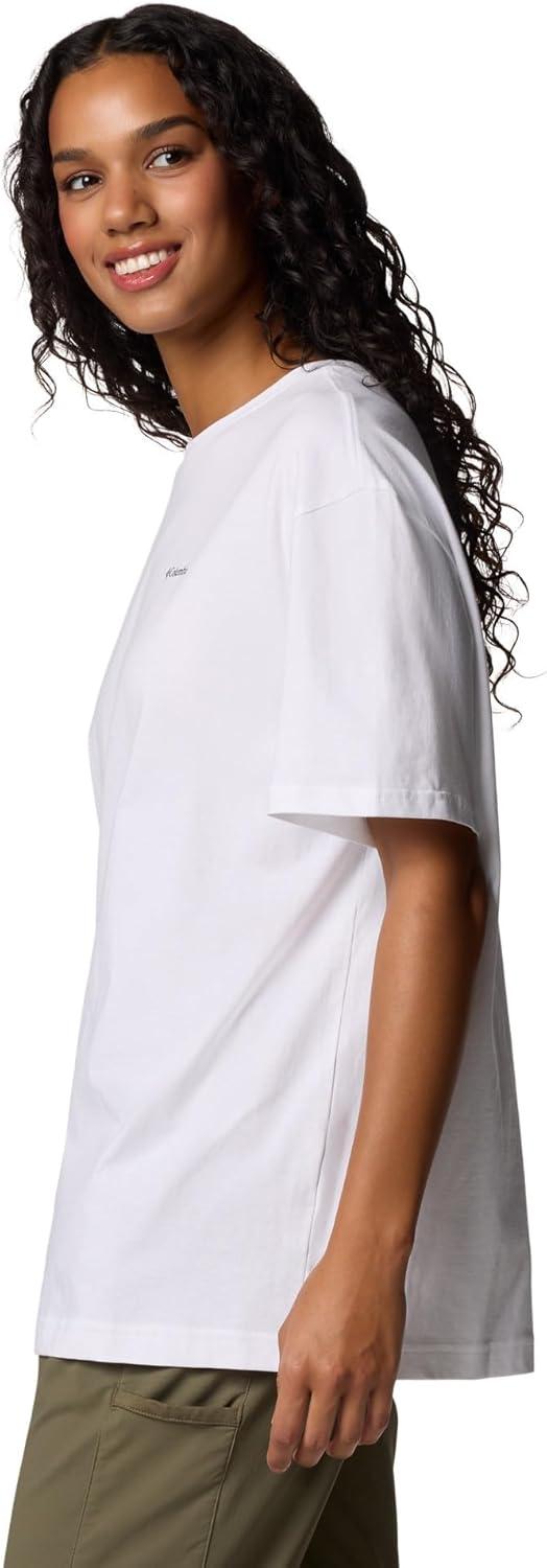 imageColumbia Womens Rolling Bend Graphic Oversized TeeWhiteCsc Stacked Gem