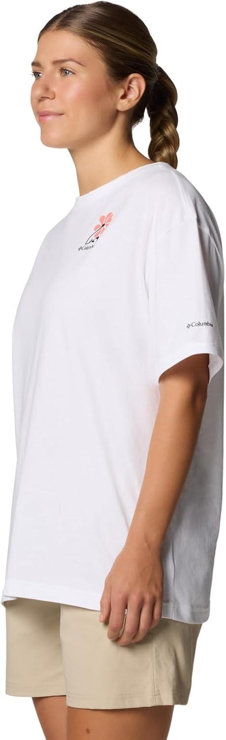 imageColumbia Womens Rolling Bend Graphic Oversized TeeWhiteFloral Fun