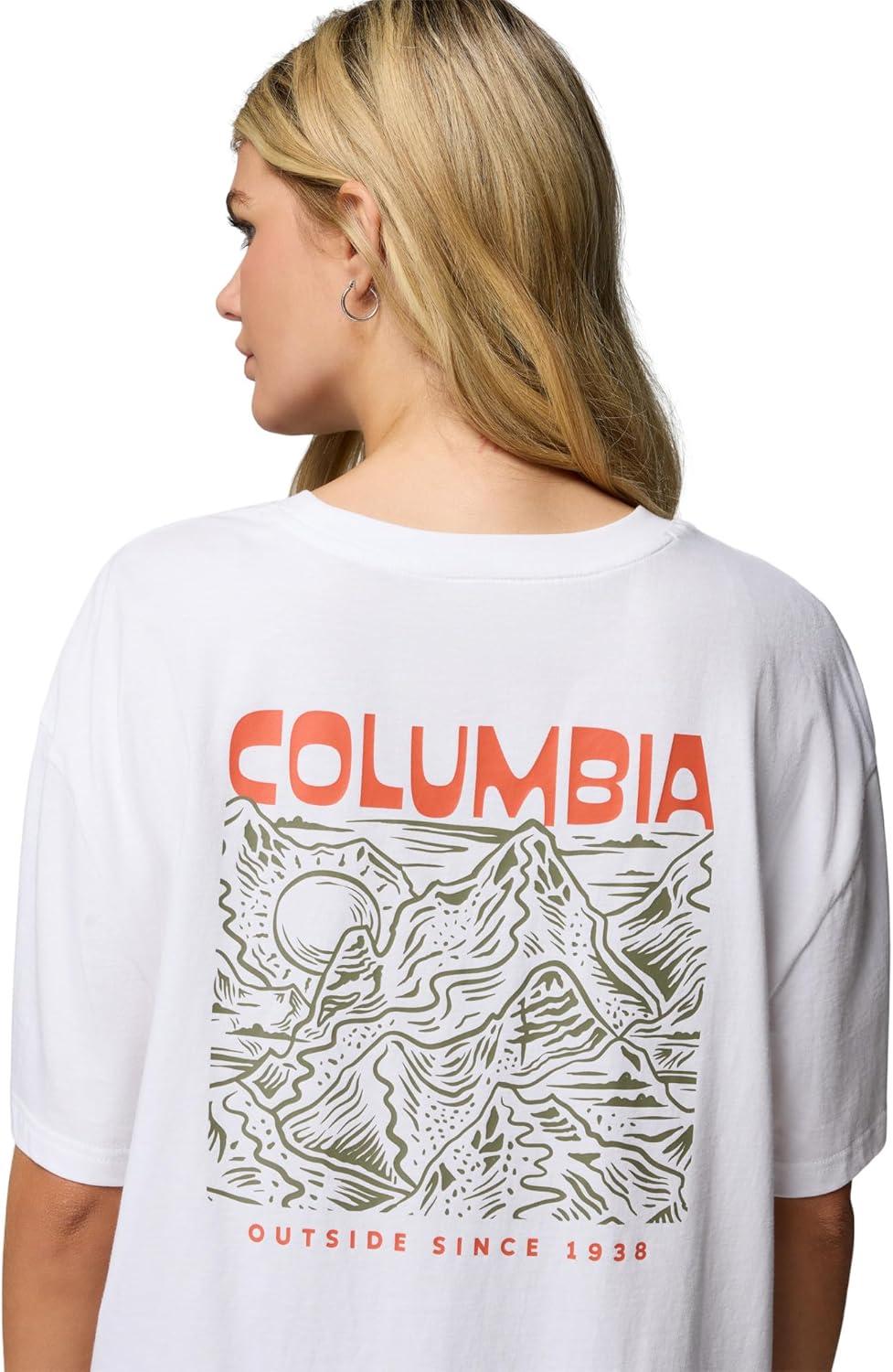 imageColumbia Womens Rolling Bend Graphic Oversized TeeWhiteMountainview