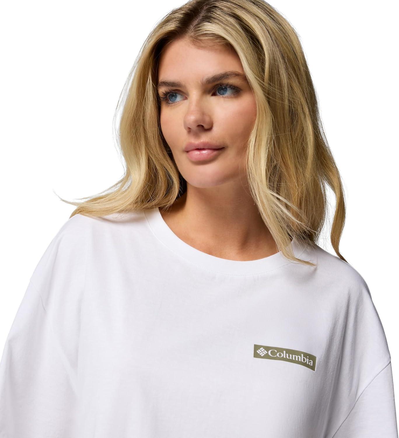 imageColumbia Womens Rolling Bend Graphic Oversized TeeWhiteMountainview