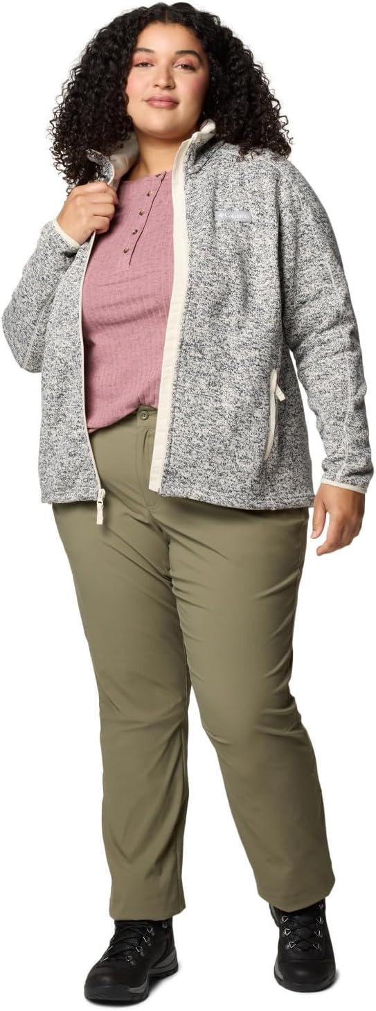 imageColumbia Womens Sweater Weather II Full Zip Fleece Jacket Chalk Heather Large